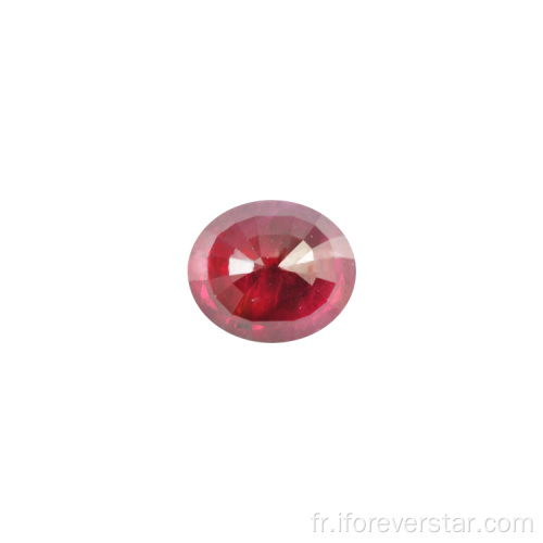 7 * 5mm de forme ovale de pierre rubis naturelle carat